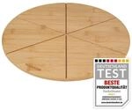 Fackelmann Pizza Schneidebrett Holz rund 32 cm &ndash; Aus nachwachsendem Bambus &ndash;
