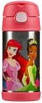 Thermos kids FUNTAINER STRAW BOTTLE DISNEY 0,35 l, Princesses, Thermoflasche...