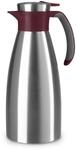 Emsa Soft Grip Isolierkanne, 1,5 Liter, Edelstahl, 12 Stunden hei&szlig; + 24 Stunden