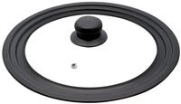 ELO Universaldeckel 24/26/28 cm, mit abgestuftem Carbonstahlrand, Antihaftversiegelt,
