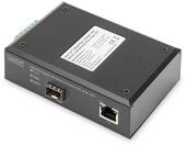 DIGITUS DIN-Rail Medienkonverter - SFP Port - Gbit Ethernet - RJ45 / SFP...