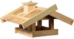 dobar Gro&szlig;es Vogelhaus "Trollanes" mit Schilfdach, Vogelfutterhaus zum...