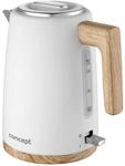 Concept RK3315 Edelstahl-Wasserkocher 1,7 l wei&szlig;