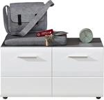 trendteam smart living - Line - Kommode - Rauchsilber/Wei&szlig; Hochglanz - (BxHxT) 80 x