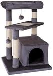 lionto Kratzbaum f&uuml;r Katzen mit gem&uuml;tlicher Liegefl&auml;che & H&ouml;hle, H&ouml;he 75 cm,