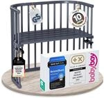 babybay Original Beistellbett aus massivem Buchenholz / kompakt & verwandelbar /
