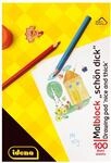 Idena 10390 - Idena Malblock, DIN A4, 100 Blatt, 70g/m&sup2;, Sch&ouml;n Dick