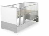 Schardt Eco Silber Kombi-Kinderbett 70x140 cm