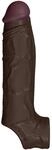 Shaft Sheath Model F Liquid Silicone Sleeve Mahogany 19,8 cm