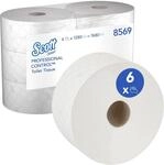 Scott Control Einzelblatt-Toilettenpapier mit Zentralentnahme 8569, 2-lagiges