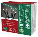Konstsmide Micro LED Lichterkette, 10 warm wei&szlig;e Dioden, 24V Innentrafo,