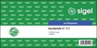 SIGEL KF213 Kurzmitteilung "Kurzbrief", 1/3 A4 quer, 100 Blatt, 1 St&uuml;ck