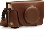 MegaGear MG1893 Ever Ready Kameratasche aus echtem Leder, kompatibel mit Fujifilm