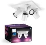 Philips Hue White & Color Ambiance Argenta Deckenlampe mit 4er Spot (1.050 lm),