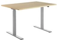 Topstar h&ouml;henverstellbarer Schreibtisch E-Table Holz 120x80 grau/ahorn