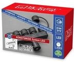 Konstsmide LED System Verteiler, 1 Eingang / 4 Ausg&auml;nge, schwarz, Au&szlig;en (IP44),