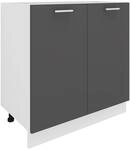 K&uuml;chenschrank | Ma&szlig;e ca. H. 82 x B. 80 x. T. 46 cm | Unterschrank mit zwei