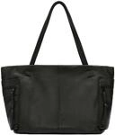 LIEBESKIND BERLIN Leder Schultertasche Hera Sheep Natural Shopper Black schwarz