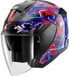 SHARK, Jet Motorradhelm SKWAL JET PRANZ Black Blue Red KBR, L