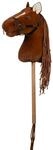 HKM - Hobby Horse Premium, Dunkelfuchs mit Halfter, Schweif & abschraubbarem Stock,