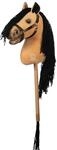 HKM - Hobby Horse Premium, Buckskin mit Halfter, Schweif & abschraubbarem Stock,