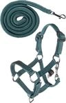 HKM Kinder Hobby Horsing Basic Halfter und Strick, T&uuml;rkis, One Size