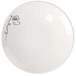 Villeroy & Boch &ndash; Statement Fr&uuml;hst&uuml;cks-/ Dessertteller Wei&szlig;, Schwarz,