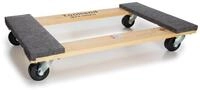 Toolland Robuster M&ouml;belroller mit extra gro&szlig;er Holzplattform 76 x 46 cm, 4
