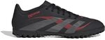 adidas Unisex Predator Club Turf Football Boots, core Black/Grey Four/Lucid red, 43