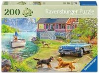 Ravensburger Puzzle 12001370 - Sommerhaus am See - 200 Teile Puzzle f&uuml;r &auml;ltere