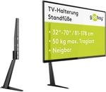 goobay 58525 TV Standfuss f&uuml;r Fernseher und Monitore zwischen 32 70 Zoll (81-180cm)