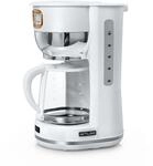 MUSE Kaffeeautomat MS-220 W | mit Glaskanne, analoge Anzeige f&uuml;r Warmhaltung, 10