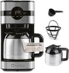Barista Filterkaffeemaschine mit Thermokanne | 24h Timer & Permanentfilter | Für 8 Barista Filterkaffeemaschine mit Thermokanne | 24h Timer & Permanentfilter | Für 8