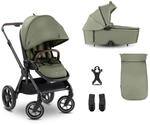 hauck Comfort N Care Set, Olive - 2in1 Kinderwagen mit Gummireifen, Wanne mit Memory