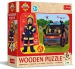Trefl - Holzpuzzle: Fireman Sam, Der Unglaubliche Feuermann - 24 Elemente,...