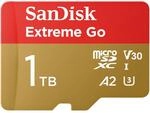 SANDISK 1TB Extreme Go Micro SDXC Karte (F&uuml;r Android Smartphones und Tablets, Action