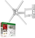 Barkan Wei&szlig; TV Wandhalterung, 13-65 Zoll Schwenkbar/Neigbar Fernseher TV...