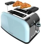 Cecotec Vertikaler Toaster Toastin' time 850 Blue, 850W, Doppelter Kurzschlitz und