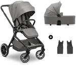 hauck Move N Care Set, Dark Grey - 2 in 1 Kombikinderwagen ab Geburt bis 22 kg -
