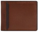 Fossil Men's Huntington Brown Leather Bifold Wallet, ML4674210