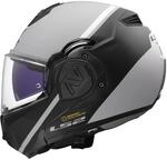 LS2, Modularer Motorradhelm ADVANT SWIPE Matt Grey Black, XS