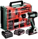 Metabo BS 18 L Set Akku-Bohrschrauber &ndash; inkl. Akku und Kunststoffkoffer (2 x...