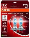 Osram NIGHT BREAKER LASER H7, +150% mehr Helligkeit, Halogen-Scheinwerferlampe,