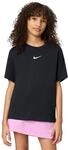Nike M&auml;dchen Sportswear Essential Lbr T-Shirt, Black, 134/140