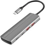 LogiLink UA0414 - Ultra-Slim USB 3.2 Gen2 Hub, 2X USB-A, 5X USB-C, mit PD (Power