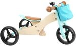 small foot Trike 2 in 1 T&uuml;rkis aus Holz, Drei-und Laufrad, mit verstellbarem...