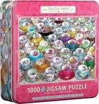 Eurographics Puzzle in Tin: Tea Cup Party, 1000 Piece Puzzle for Adults