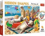 Trefl - Puzzle 1000 Teile, Katzenferien, Hidden Shapes