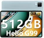 DOOGEE T40 Tablet 11 Zoll Android 14 Helio G99 Tablet PC,20GB RAM 512GB ROM(2TB TF),