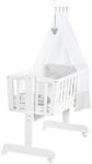roba Babywiege 40 x 90 cm Heartbreaker - Stubenwagen & Wiege - Bett Set...